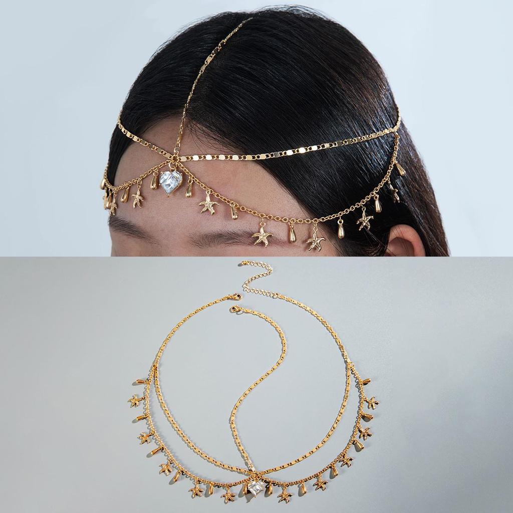 Украшение на голову с бахромой, цепочка для женщин, старинный стиль, лоб невесты, аксессуары для волос для девочек, головной убор, модная повязка для волос