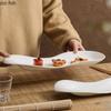Белая столовая посуда Обеденные тарелки Тарелка для суши Десертная тарелка Диск для сашими Фруктовая тарелка Салатница Блюдо для димсамов Поднос для закусок Обеденные тарелки
