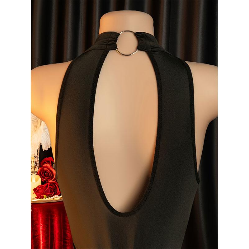 Exotic Bikini Style Bodysuit Sex Play Lingerie Crotchless Adult Sexy Costume woman Body Suit Ultra Deep V Bra daring lencerias