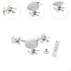 Ceiling Fan Light Dimmable Remote Control Adjustable Wind Decor Lighting Fixture Pendant Lamp