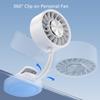 Magnetic phone fan, magnetic fan and phone holder, rechargeable 360° clip-on personal fan - portable handheld mini fan with 3 wind speeds.