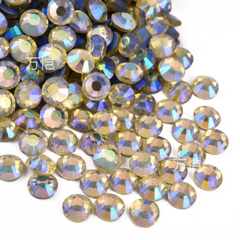 Серия Yellow Glass Hot Drill, Термоплавкий клей для нижней части кристалла, имитация австрийского горячего сверла, украшение для одежды своими руками из стразов