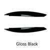 Front Headlight Eyebrows Eyelid Gloss Black Carbon Look ABS Plastic Trim Body Kits For BMW 1 Series E81 E82 E87 E88 2004-2014