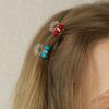 FANTASTIC PLANET [2SET] beads ball mini hair clip (5colors)