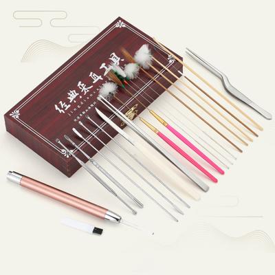 20 шт./компл. набор для удаления ушной серы из нержавеющей стали, нежный эффективный массажный инструмент для чистки ушей для взрослых и детей