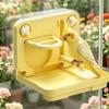 Pet Supplies Suction Cup Car Bird Stand Bite Resistant Plastic Reptile Rest Platform Folding Pet Out Standing Pole Small Birds