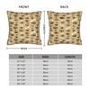 Colorful Paw Print And Bone Pillow Case Novelty Pillow Cover Comfy Pillowcases For Couch Sofa Bedroom