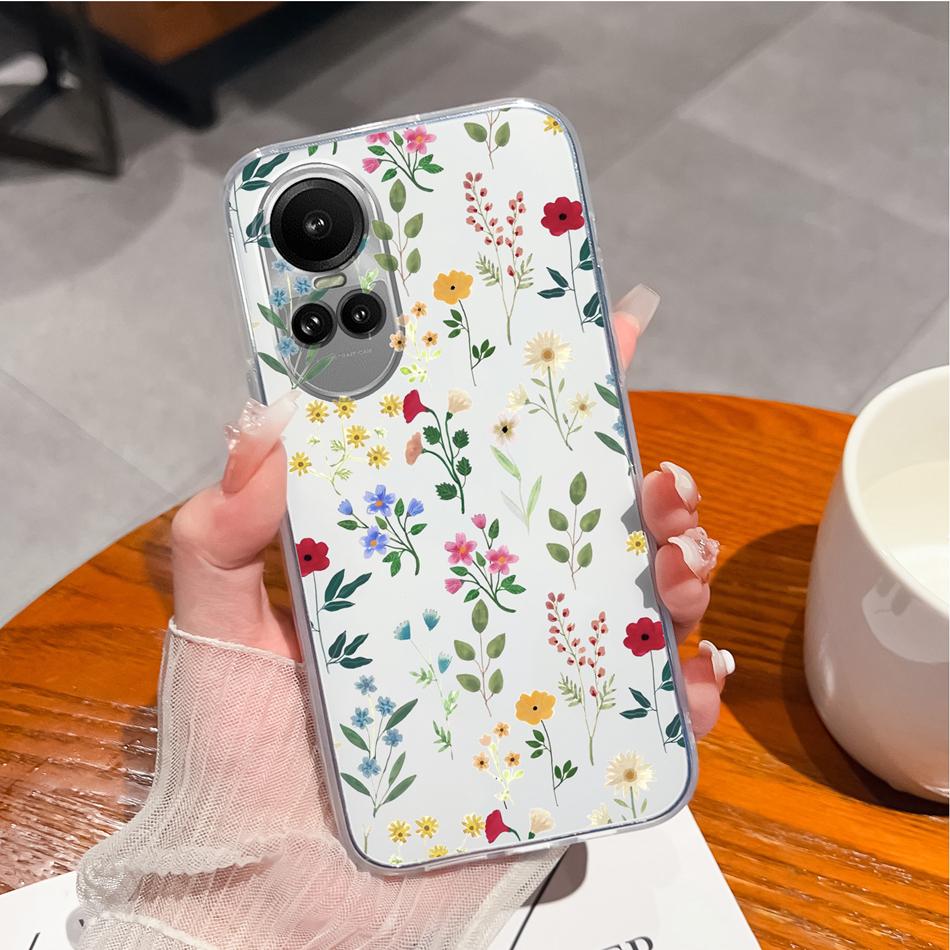 Чехол для Oppo Reno 10 Pro 5G Специальный Мягкий Силиконовый Прозрачный Противоударный Чехол для Телефона для Oppo Reno10 10Pro Задняя Крышка Funda Capa