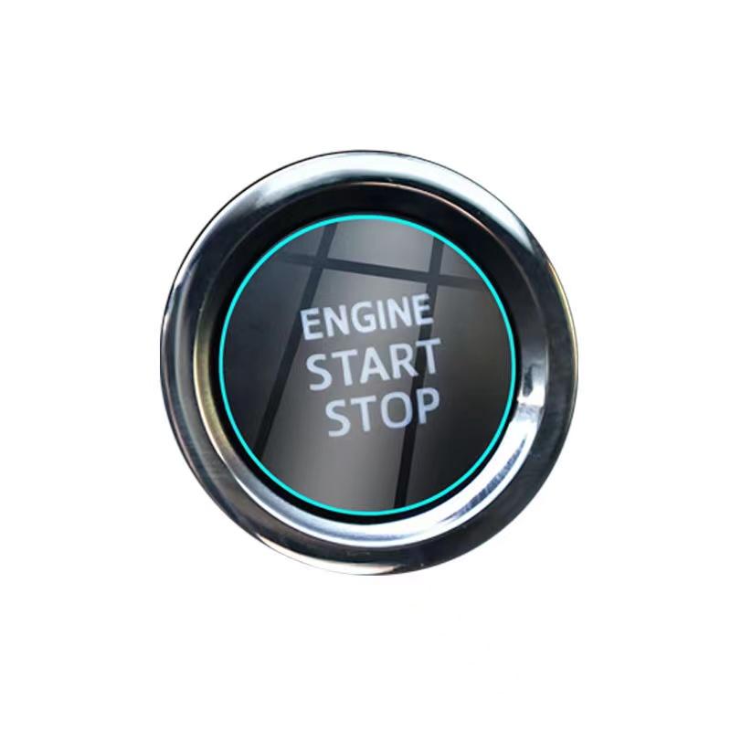 Кнопка запуска двигателя автомобиля, кнопка остановки, защитная пленка, наклейка для Hyundai Santa Fe Sonata Solaris Azera Creta I30 Ix25 Tucson IX35