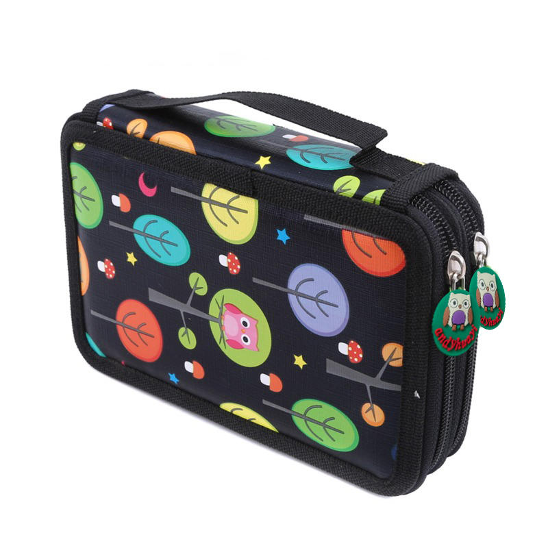 Многосекционный красочный студенческий пенал-бокс для карандашей и маркеров большой вместимости, для эскизов и рисования, для кистей, канцелярский