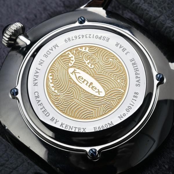 Kentex Espy Dress Open Heart Diamond Black Men's Automatic SS Belt E660M-01 Wrist Watch