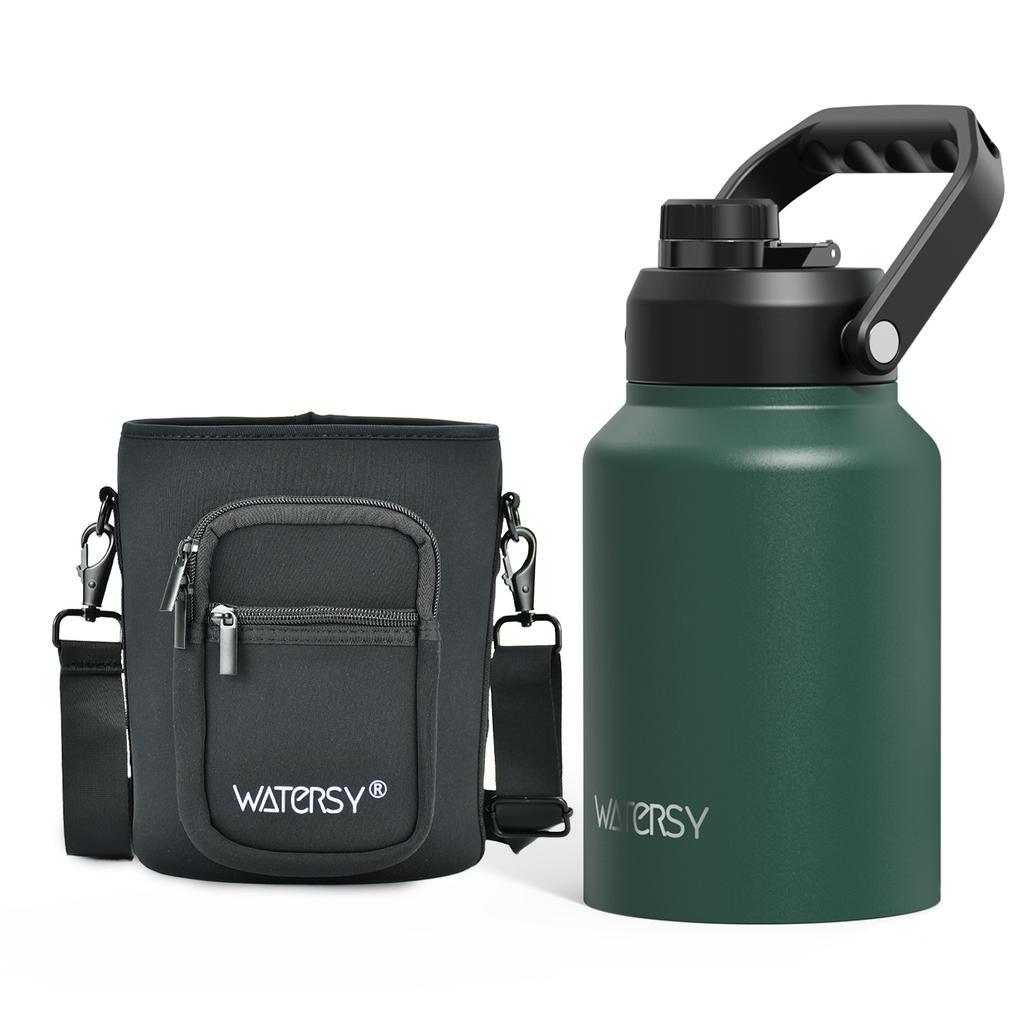 2026 New Upgrade 64/87/128oz Large Capacity Insulated Water Bottle Stainless Steel Thermal With Lift Hands Outdoor Campi 4