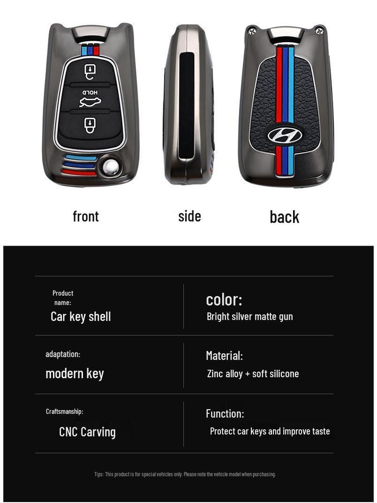 Совместимый чехол для ключа для Hyundai: Elantra, Langdong, Reina, Sonata 8, ix35, Lingdong, ix25