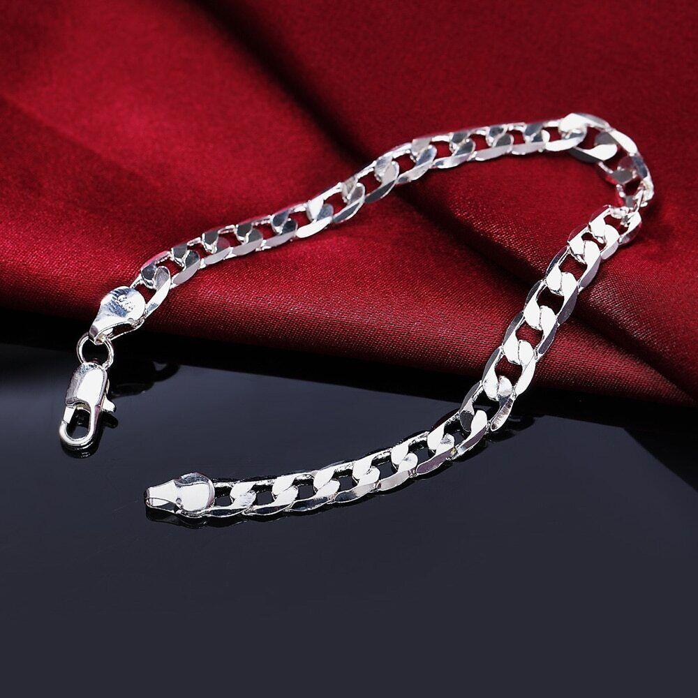 Classic 6MM Chain Bracelet for Man Woman Fashion Wedding