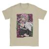 Футболка Mitsuri Kanroji Demon Slayer для мужчин, футболка Love Hashira, новинка, хлопок, с круглым вырезом, с коротким рукавом, с принтом, одежда