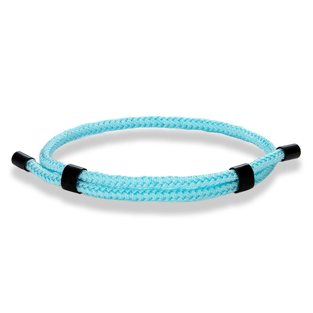 3MM Waterproof Surfering Rope Bracelets Men Adjustable Nautical Rope Bracelet Women Black Stainless Steel Sport Buckle