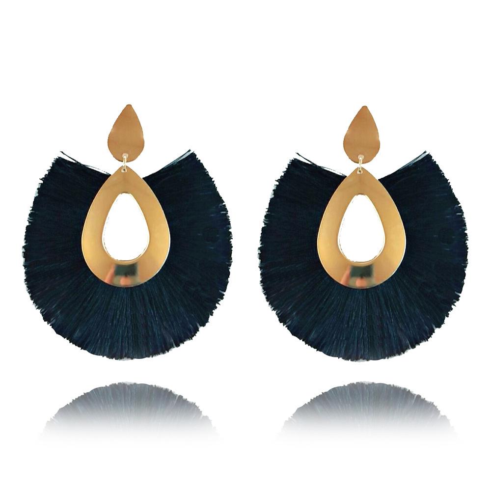 Женские серьги,,Большая богемская кисточка