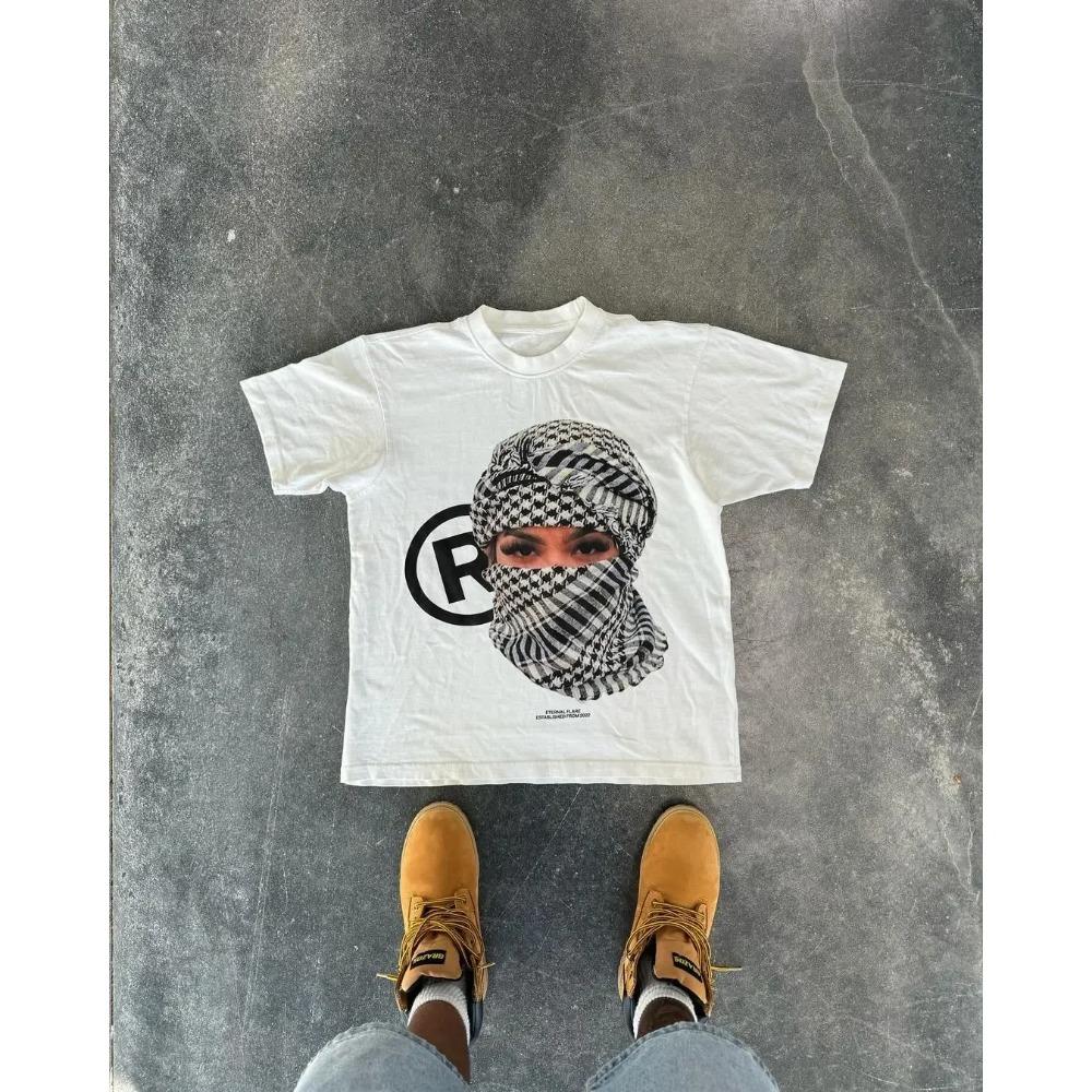 Футболки с американскими буквами и графикой Y2k, футболки больших размеров для пар, профессиональный выбор, готическая уличная одежда в стиле Харадзюку, винтажная одежда