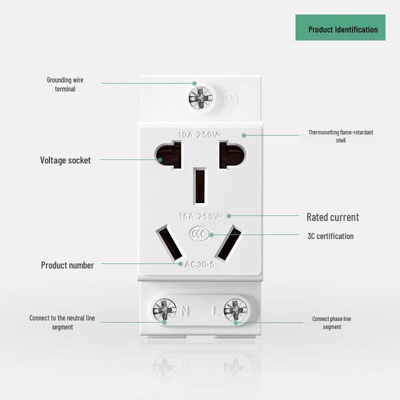 HOPECENT Modular Circuit Breaker Socket for Distribution Box