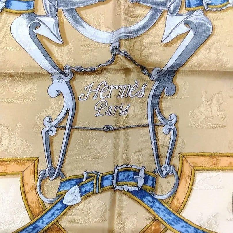 Used Hermes scarf "La Royale" Carre 90