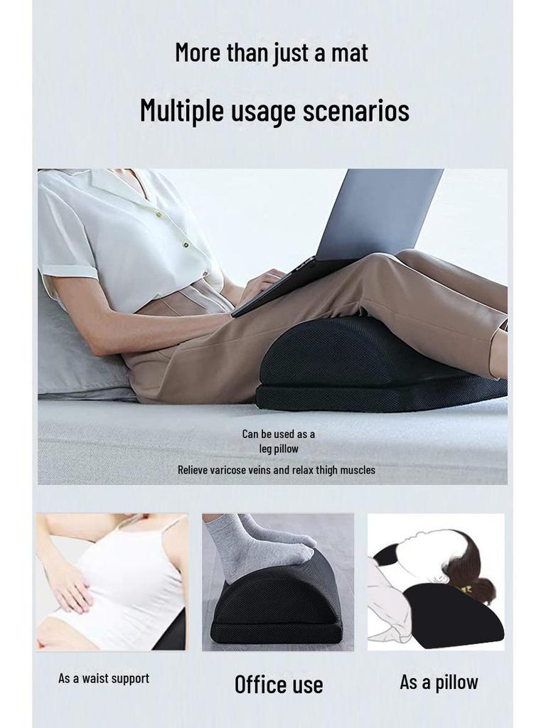 Comfortable PU Foam Foot Pillow: Slow Rebound Knee Support for Home or Office