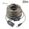 5/10/15/20m USB 2.0 Active Extension Repeater Cable Signal Booster Extended Cord