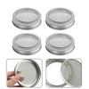 4pcs Stainless Steel Lid For Jar Sprouting Prevents Mold Formation
