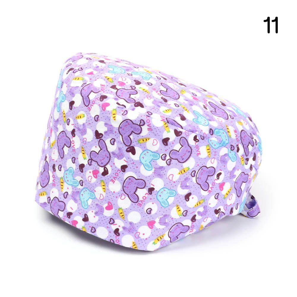 Эластичные круглые мужские и женские хирургические шапочки чистого цвета, хлопковые шапки с пышной шляпой