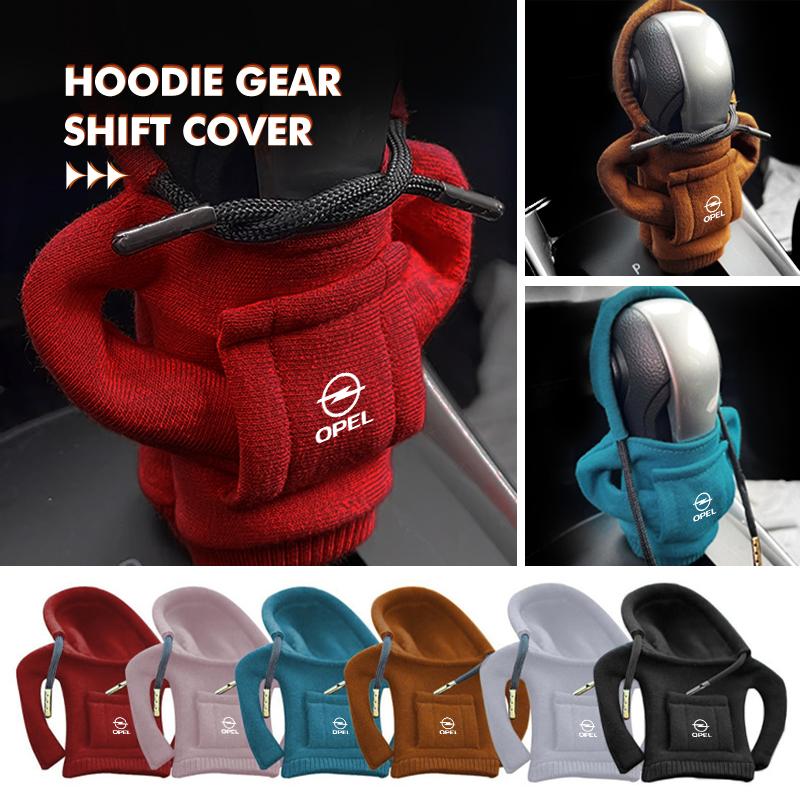 For Opel Car Gear Shift Knob Cover Gear Stick Protector Hooded Sweatshirt Astra H G J Insignia Corsa Zafira Meriva Mokka XL1