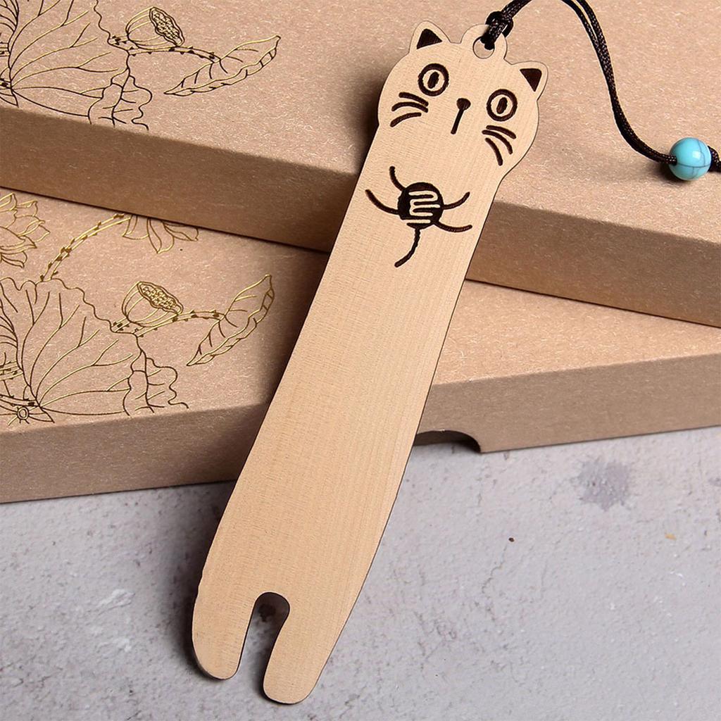 1 пара закладок с кошками, деревянные закладки, милые маркеры для страниц с кошками, резные маркеры для книг, закладки с животными для школы, офиса