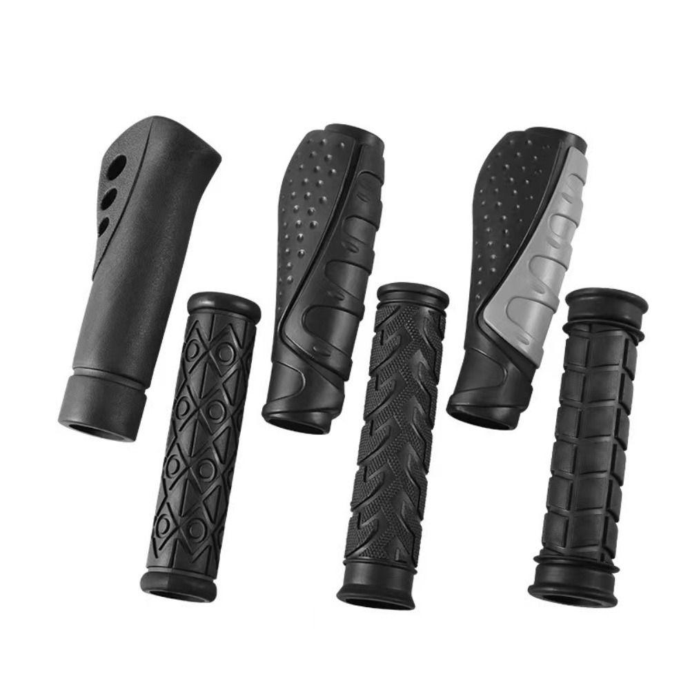 1 Pair Anti-slip Bike Handlebar Grips Rubber Handlebar Cover Bike Grip Sleeve Cycling Accessories