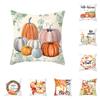 Halloween Pumpkin Print Cushion Cover for Home Living Room Sofa Decoration Square Polyester Pillowcase 45 * 45CM