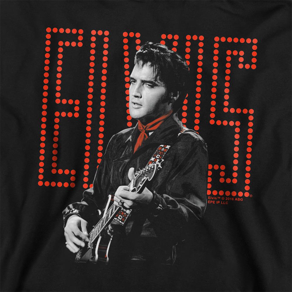 Elvis Presley Childrens/Kids Red Guitarman Hoodie