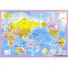 Puzzle Life World Map That Fits In Your Head, 38x52cm Jigsaw Puzzle, Childrens Games, Educational Toys