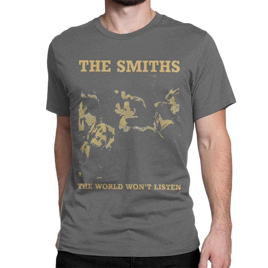 Повседневные винтажные футболки The Smiths для мужчин и женщин, с круглым вырезом, из чистого хлопка, футболки инди-панк-рок-группы, новинка, топы
