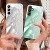 Золотая бабочка для Samsung Galaxy A14 4G 20 30 52 20S 21S 22 A32 33 34 42 50 51 53 54 70 71 72 73 5G Стеклянный чехол для телефона
