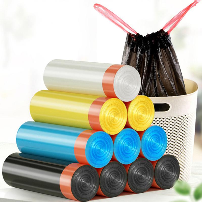 Handheld Closed Thicken Trash Bags Household Disposable Trash Pouch Kitchen Cleaning Waste Bag Waterproof Storage