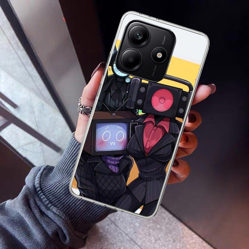 S-Skibidi Toilet Mobile Cell Phone Case For Xiaomi Redmi Note 10 11 12 13 14 15 Pro Plus 11S 12S 14S 11T 11E 10S Soft TPU Back C