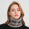Scarves, New Warmth Protection For Men And Women In Winter, Cervical Spine Pullover, Neck Cover, Plaid Wool Knitted Thickened Scarves