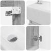 Bathroom Vanity Unit with Faucet Gray Sonoma