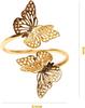 Valentine's Day Double-Layer ButterflyNapkin RingWeddingTable Decorations Decorative Butterfly Napkin Ring for Dining TableDecor
