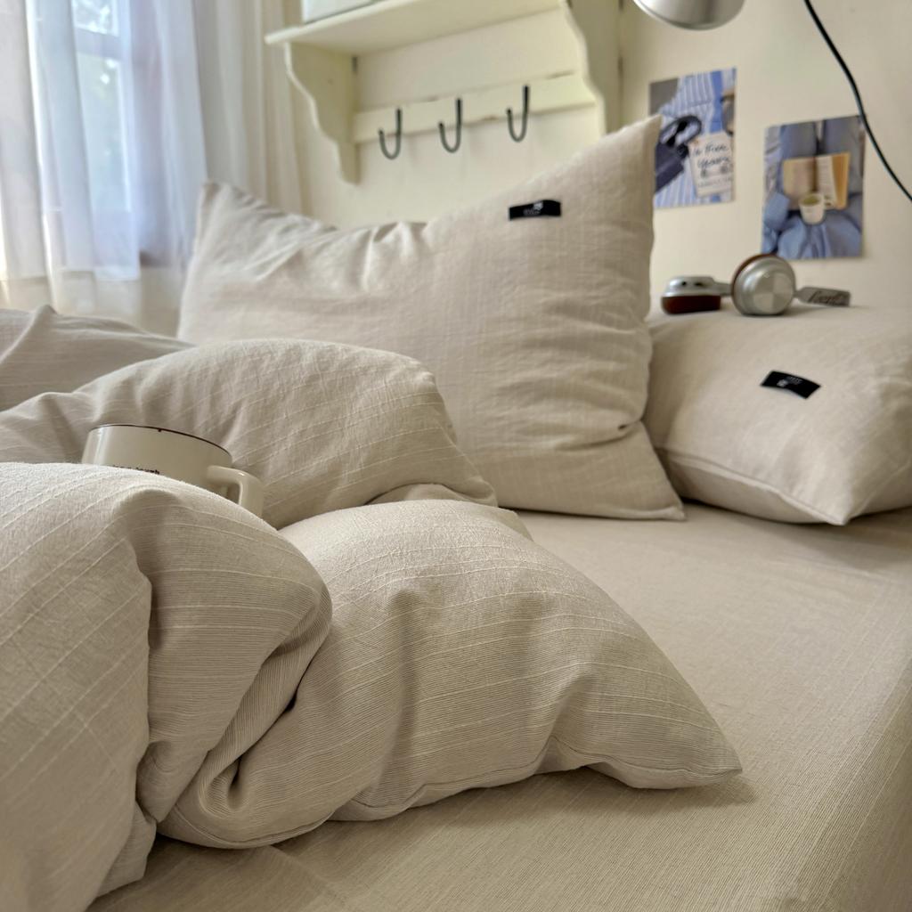 Class A Maternal And Infant Grade Solid Color Cotton, Quilt Cover, Bed Sheet, Student Dormitory, Bed Sheet, Bed Hat