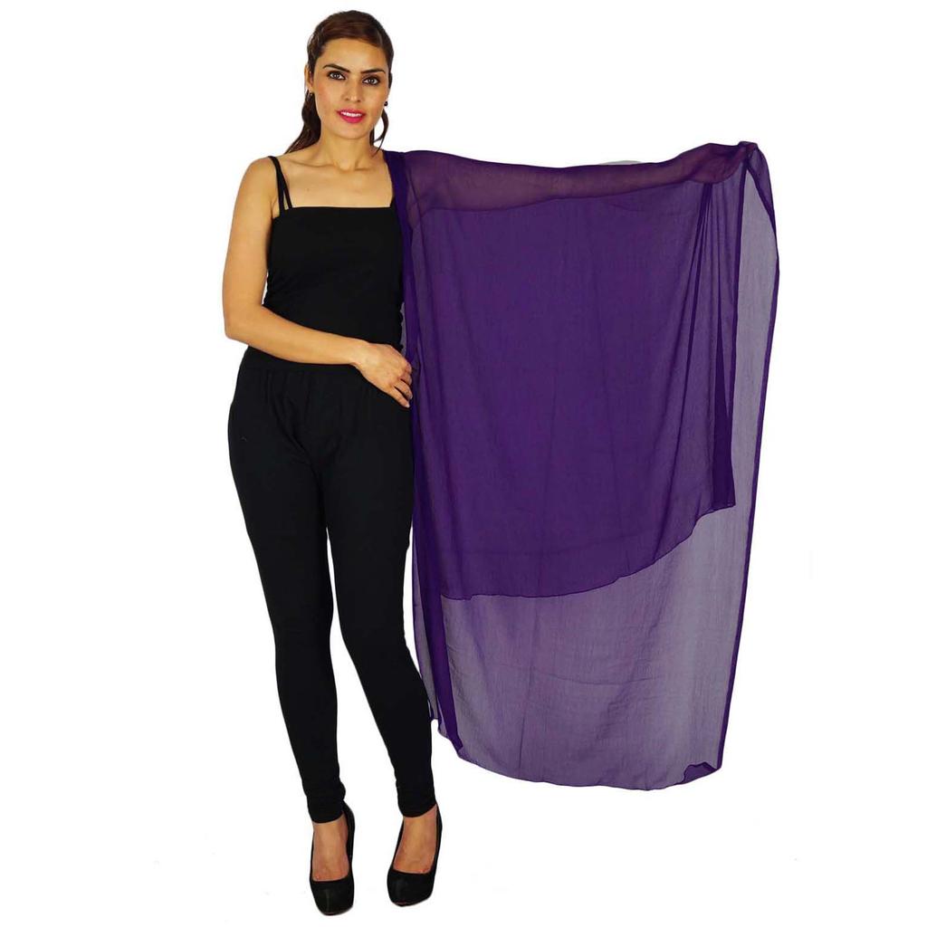 Индийская мода Chunni Hijab Long Dupatta Chiffon Blend Neck Wrap шарфы