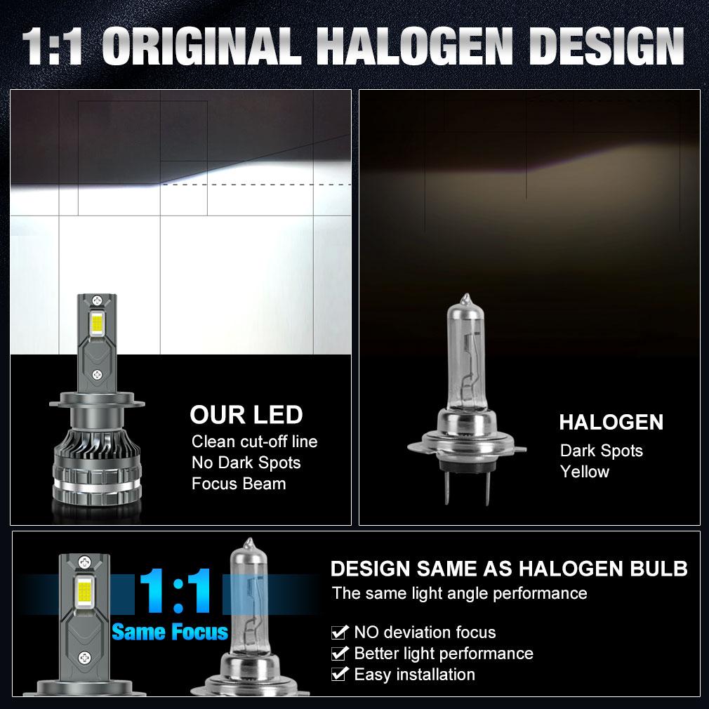 2 шт. H7 H4 светодиодные лампы для фар 6000K H1 H3 H8 H11 Led 9005 HB3 9006 HB4 Автомобильная лампа 9012 Hir2 высокой мощности 200 Вт 160000LM Canbus CSP чипы налобный фонарь