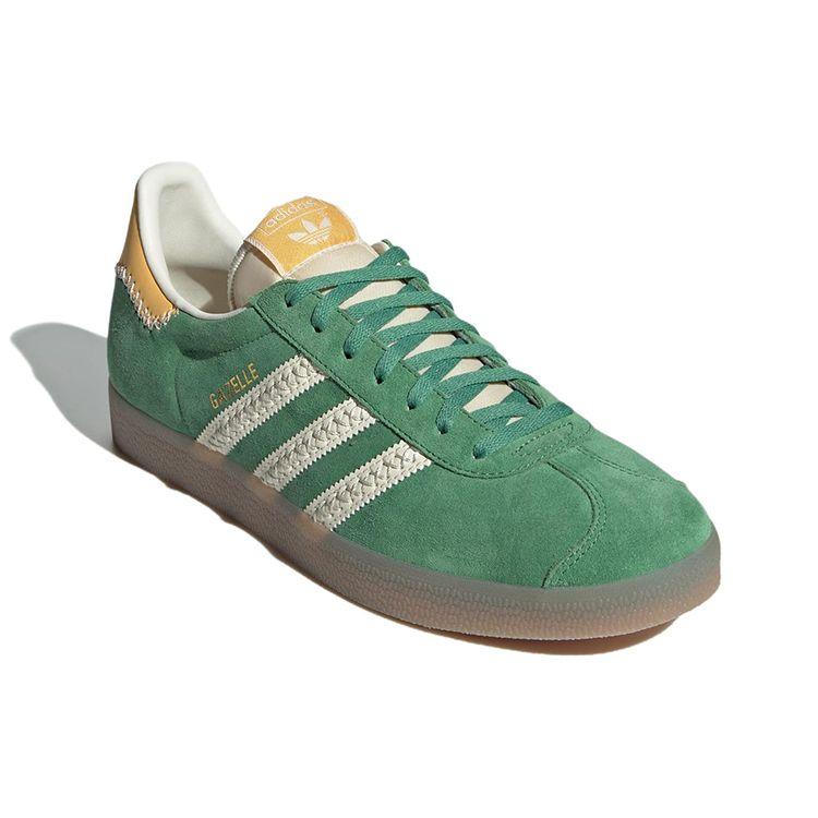 Adidas Кроссовки унисекс Gazelle Preloved Green Semi Spark кремово-белые IE3692