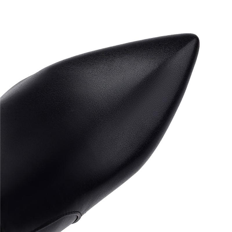 Женские ботильоны на высоком каблуке Осень и зима, новинка Европа, ботильоны в американском стиле с острым узким каблуком, большого размера в римском стиле