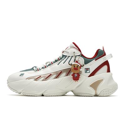 ADE ADE Рождественская Ретро Серия Модные Низкие Повседневные Кроссовки Женские кроссовки Белые F12W442133FSC