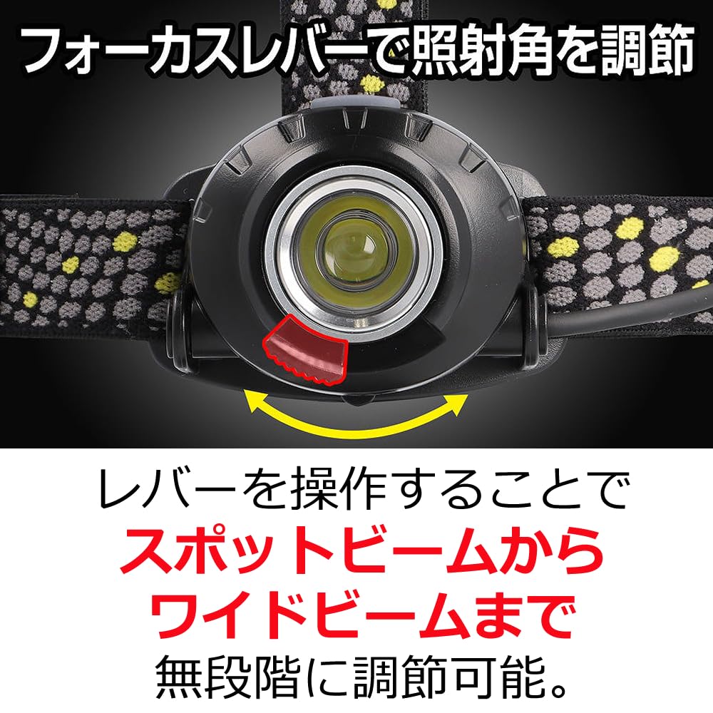 Gentos LED Headlamp, 50-360 Lumens, Battery-Powered, KDHL-2109