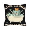 Live Laugh Toster Bath Pillow Cover Merch Soft Cushion Cover Decorative Pillow Case Cover Home MultiSize
