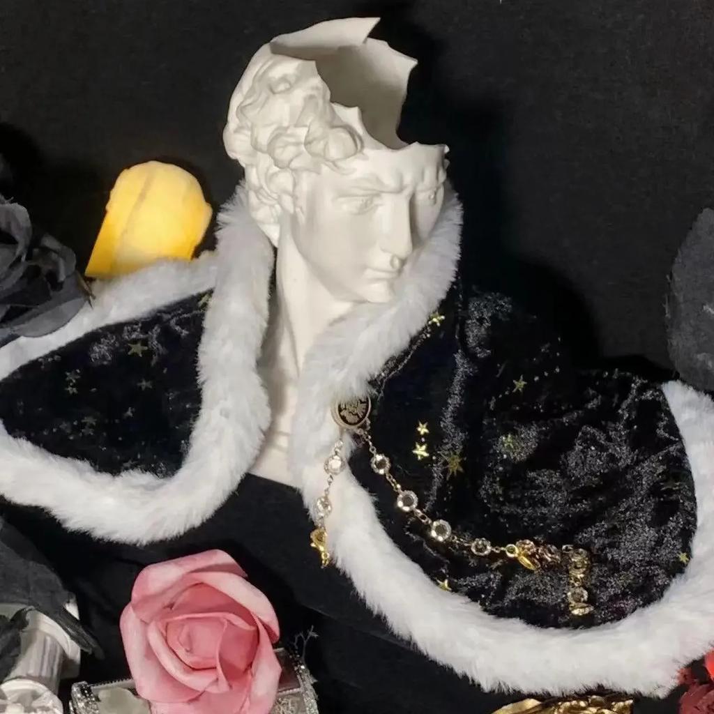 Блестящий Ретро 20 см Хлопковый Наряд для Куклы Костюм Сделай Сам Нарядный Плащ Мобильные Наборы Корона Набор Красного Пламени с Драгоценными Камнями Игрушки для Детей Подарки